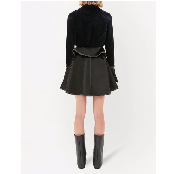 J.W Anderson Ring-Pull Long Sleeve Top / US 2 / Maglie Blue Chenille Flared Cuff - Picture 3 of 12